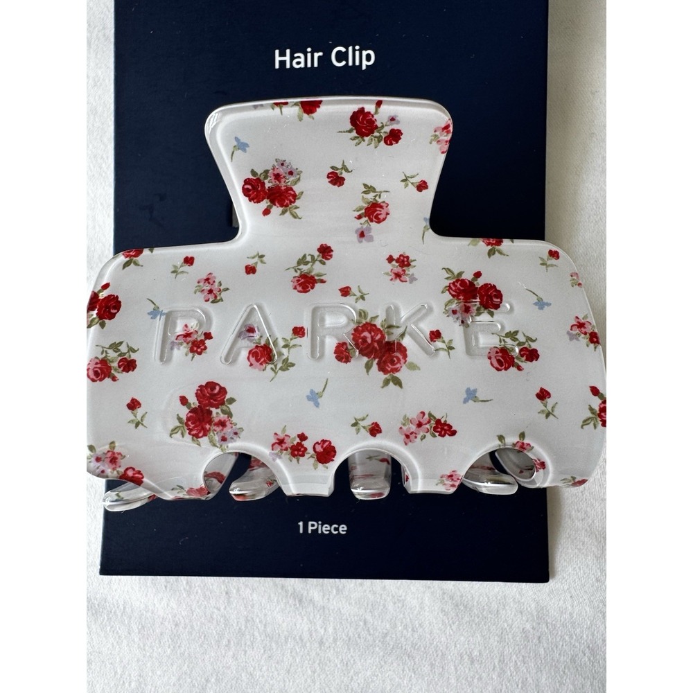 Parke x Target Collab Cream Floral Claw Hair Clip NWT Claw Clip - Picture 2 of 3